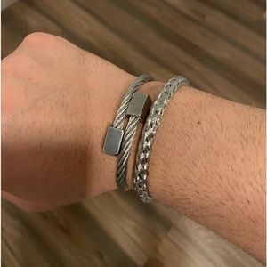 Men’s Cuff Bracelet Stack